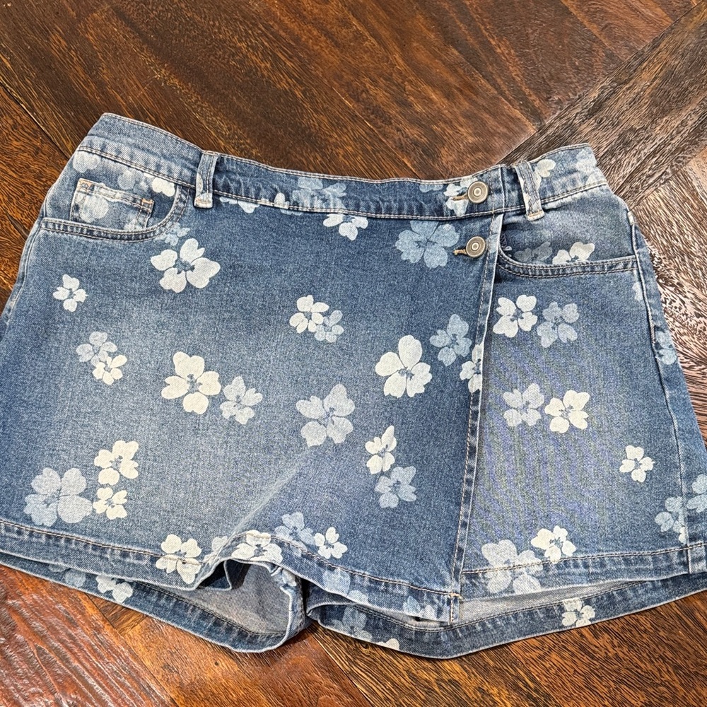 Wonder Nation Blue Denim Skort